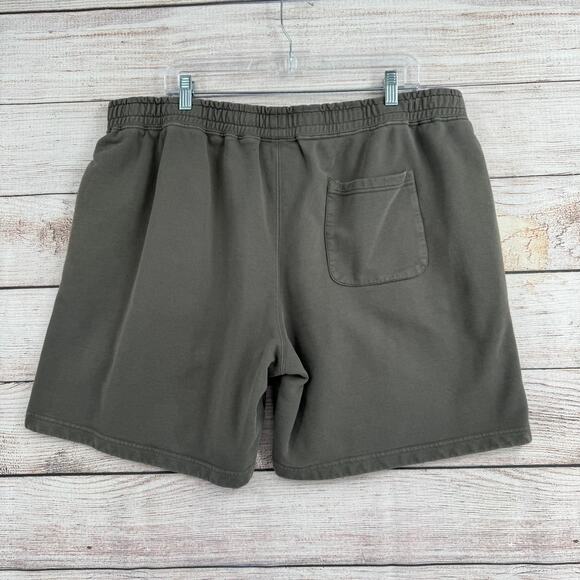 OVO October's Very Own Sweat Shorts Mens XL Green Fleece Drawstring - Picture 2 of 8